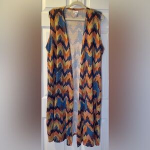 Lrg LuLaRoe JOY Duster Vest Cardigan